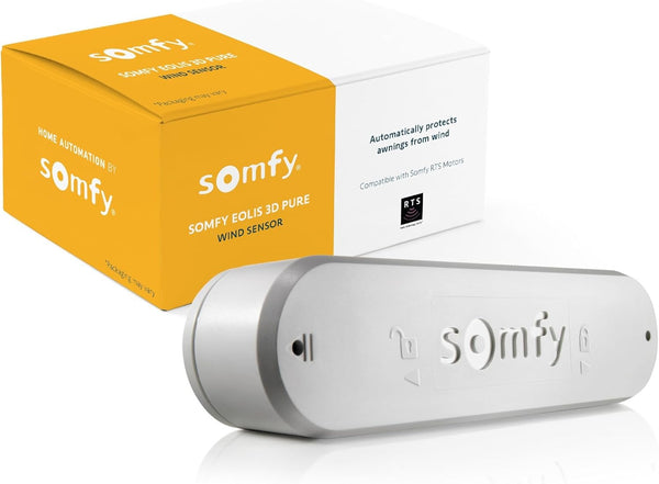 Somfy Eolis 3D WireFree RTS Wind Sensor, White, part 1816081
