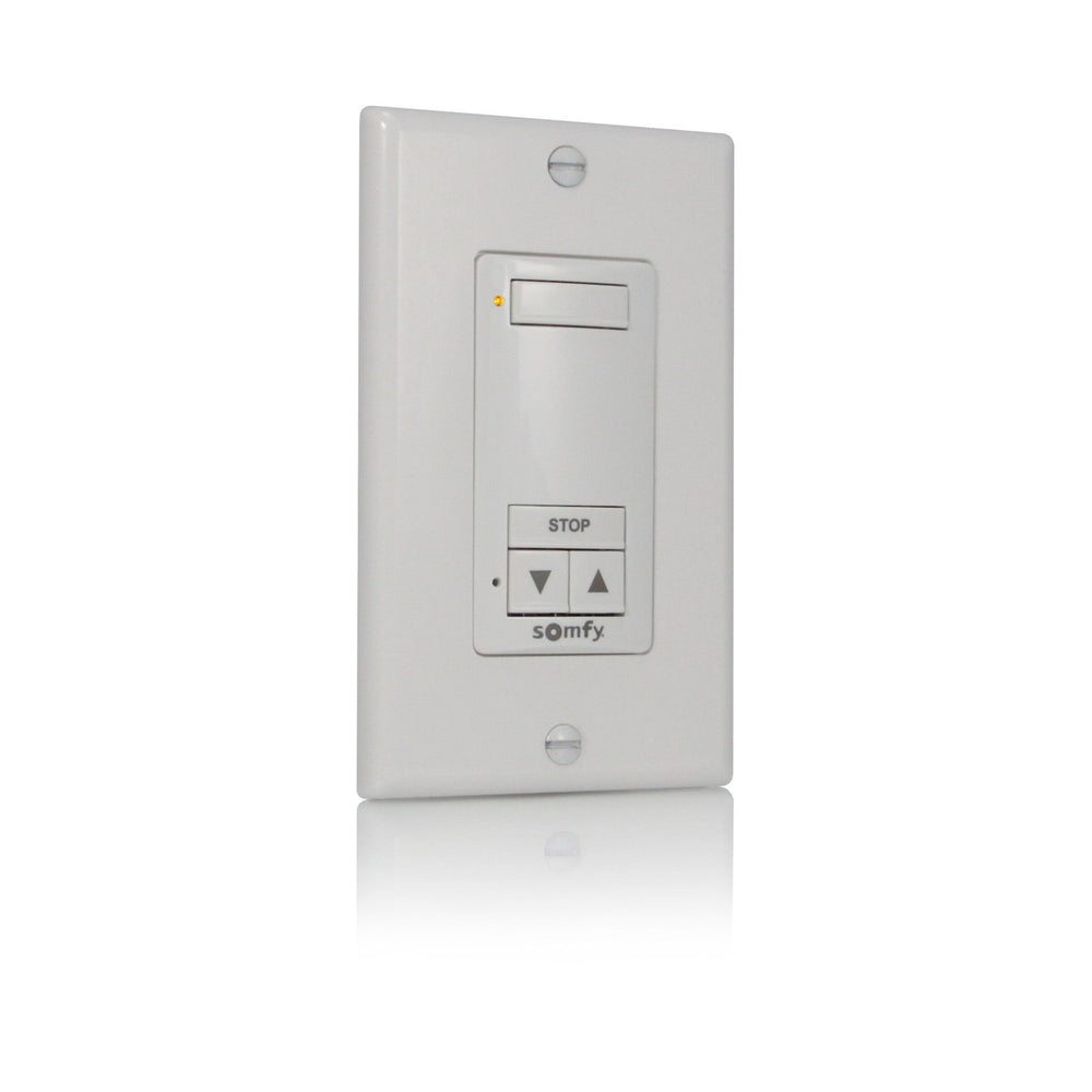Somfy DecoFlex 1 Channel RTS Wireless Wall Switch White (1810897)