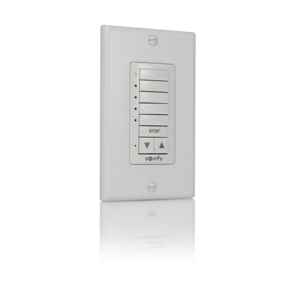 Somfy DecoFlex 5 Channel RTS WireFree Wall Switch White (1810813)