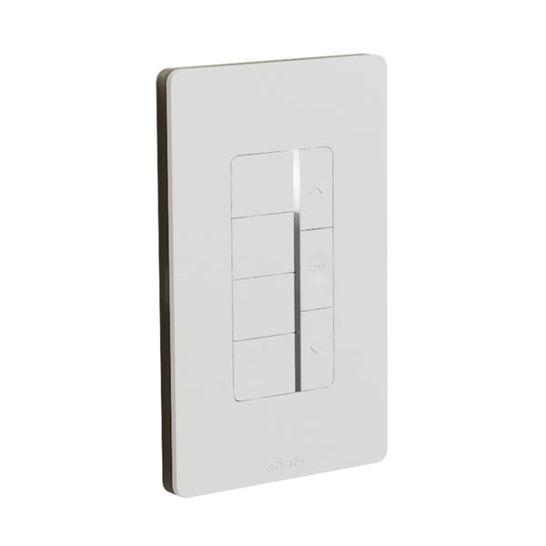Somfy DecoFlex WireFree Zigbee 4-Channel In-Wall Keypad, White (1871572)