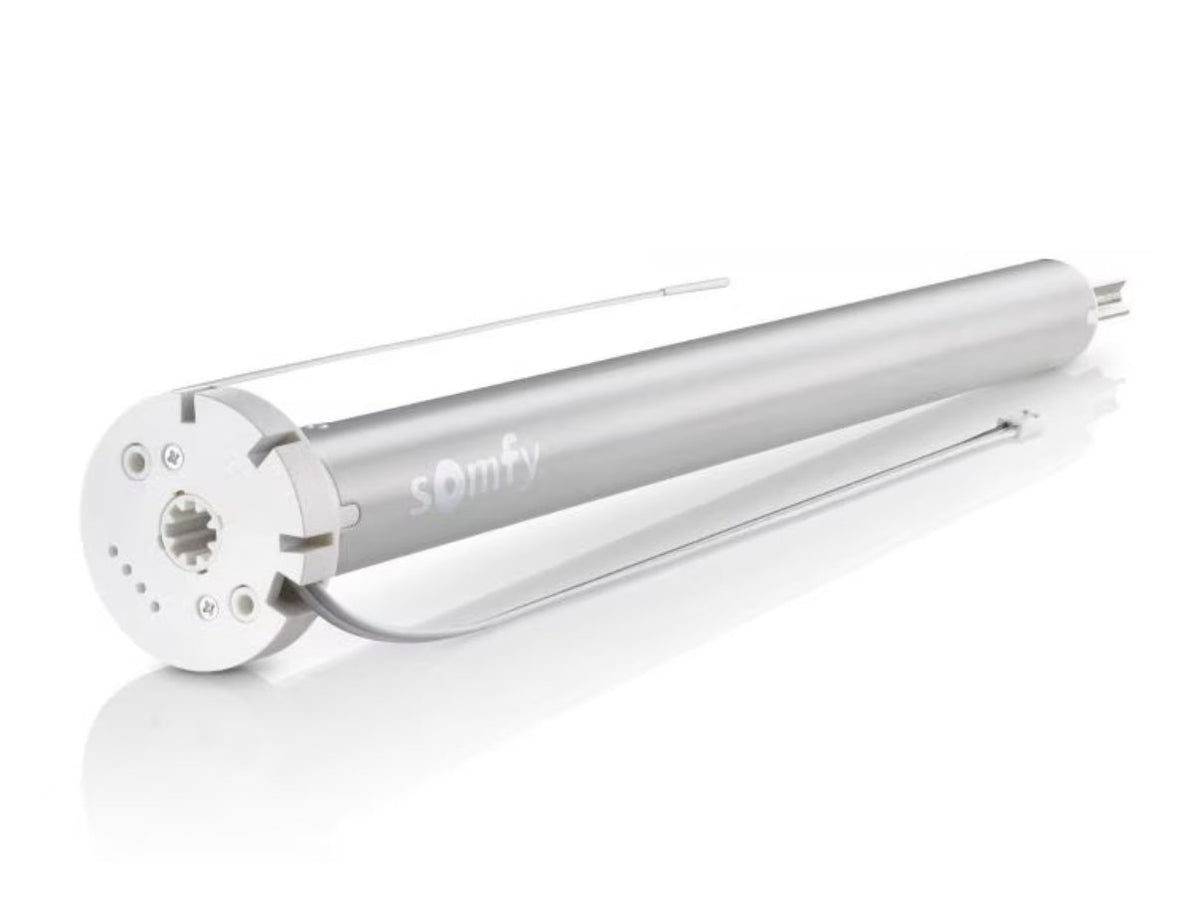 Somfy Roll Up 28 WireFree RTS V2 External Battery tubular shade motor, part 1241162