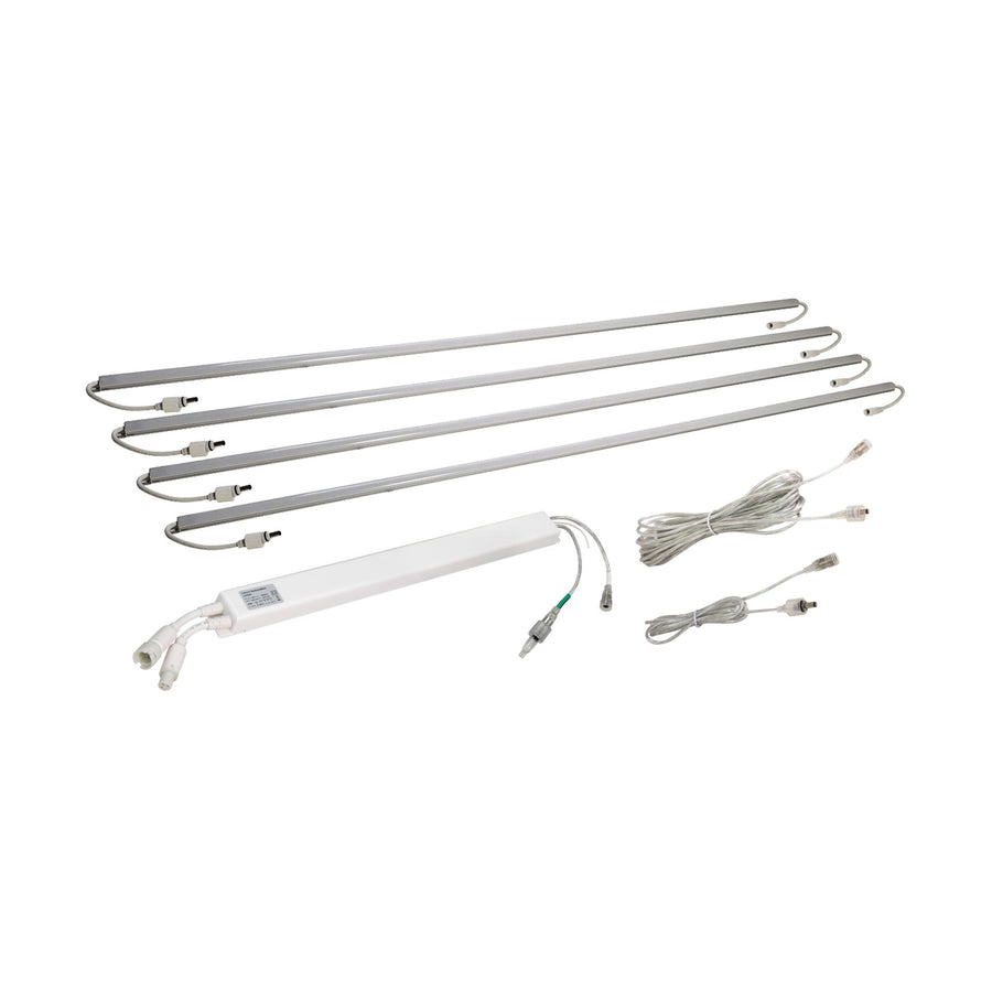Somfy LED awning light kit 1871608 with four cool white 24V LED strips for retractable awnings