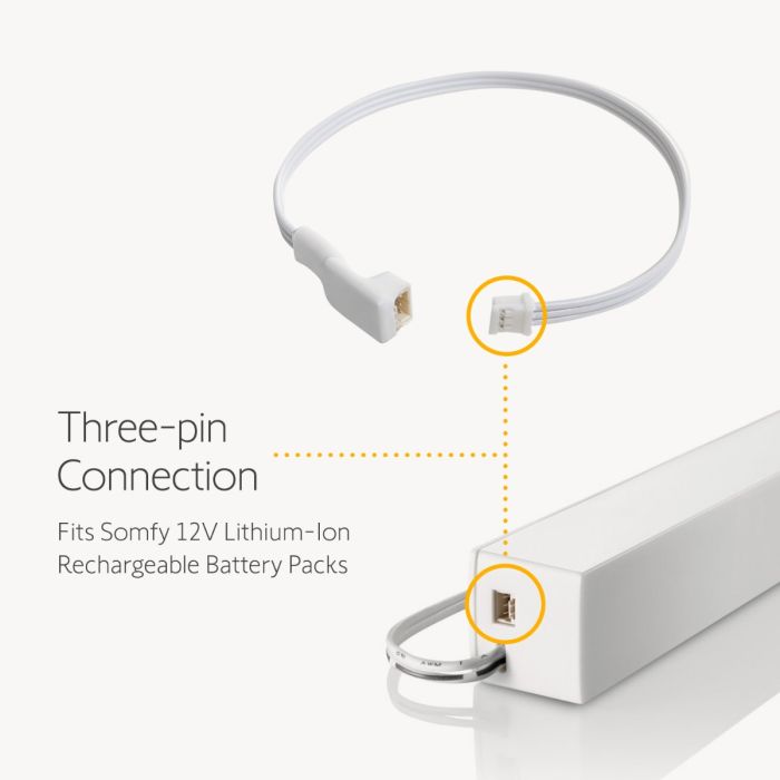 Somfy 8" Extension Ultra Charging Cable 9021131