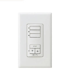 Somfy DecoFlex 3 Channel RTS Wireless Wall Switch, White, part 1811071