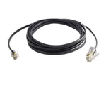 4-Conductor 26 AWG Modular Cable RJ9 to RJ45 - 8 ft. (Data Only, Black)
