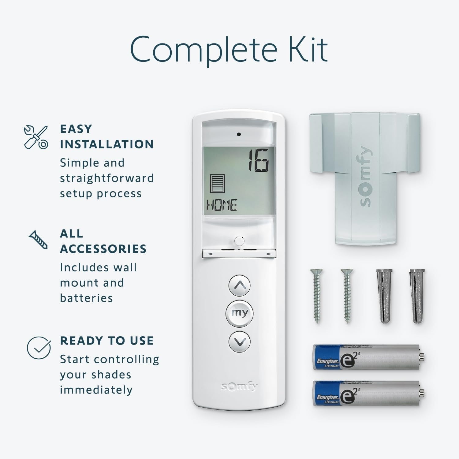 Somfy Control Telis 16 Channel RTS Pure Hand Held Remote 1811081