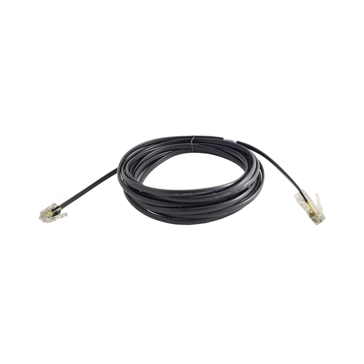 Somfy 4-Conductor 26 AWG Modular Cable RJ9 to RJ45 - 12 ft (Data Only, Black) (9018543)
