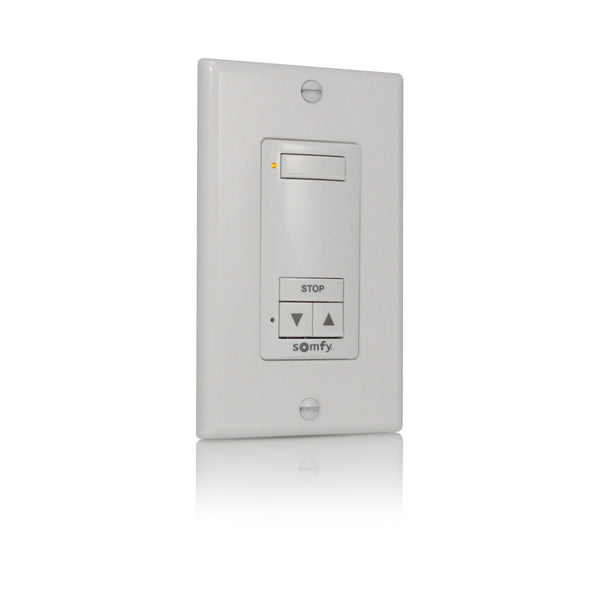 Somfy DecoFlex 1 Channel RTS Wireless Wall Switch White (1810897)
