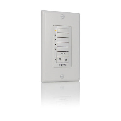 Somfy DecoFlex 5 Channel RTS WireFree Wall Switch White (1810813)