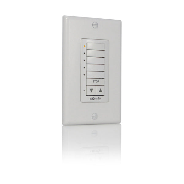 Somfy DecoFlex 5 Channel RTS WireFree Wall Switch White (1810813)