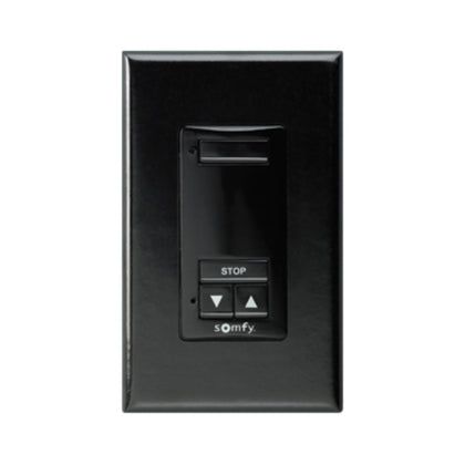 Somfy DecoFlex 1 Channel RTS Wireless Wall Switch Black (1810899)