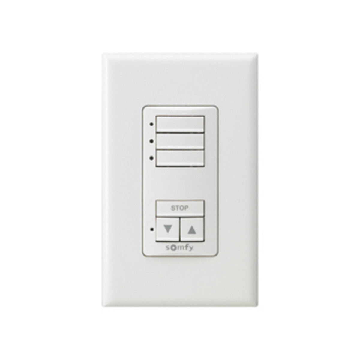 Somfy DecoFlex 3 Channel RTS Wireless Wall Switch White (1811071)