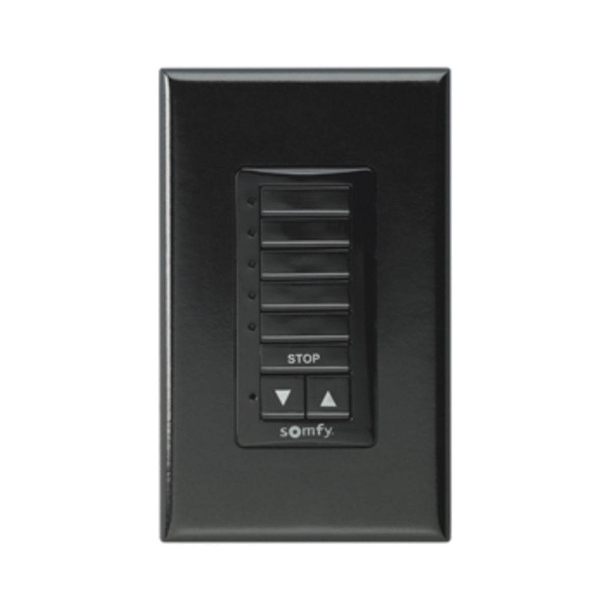 Somfy DecoFlex 5 Channel RTS Wireless Wall Switch Black (1810830)