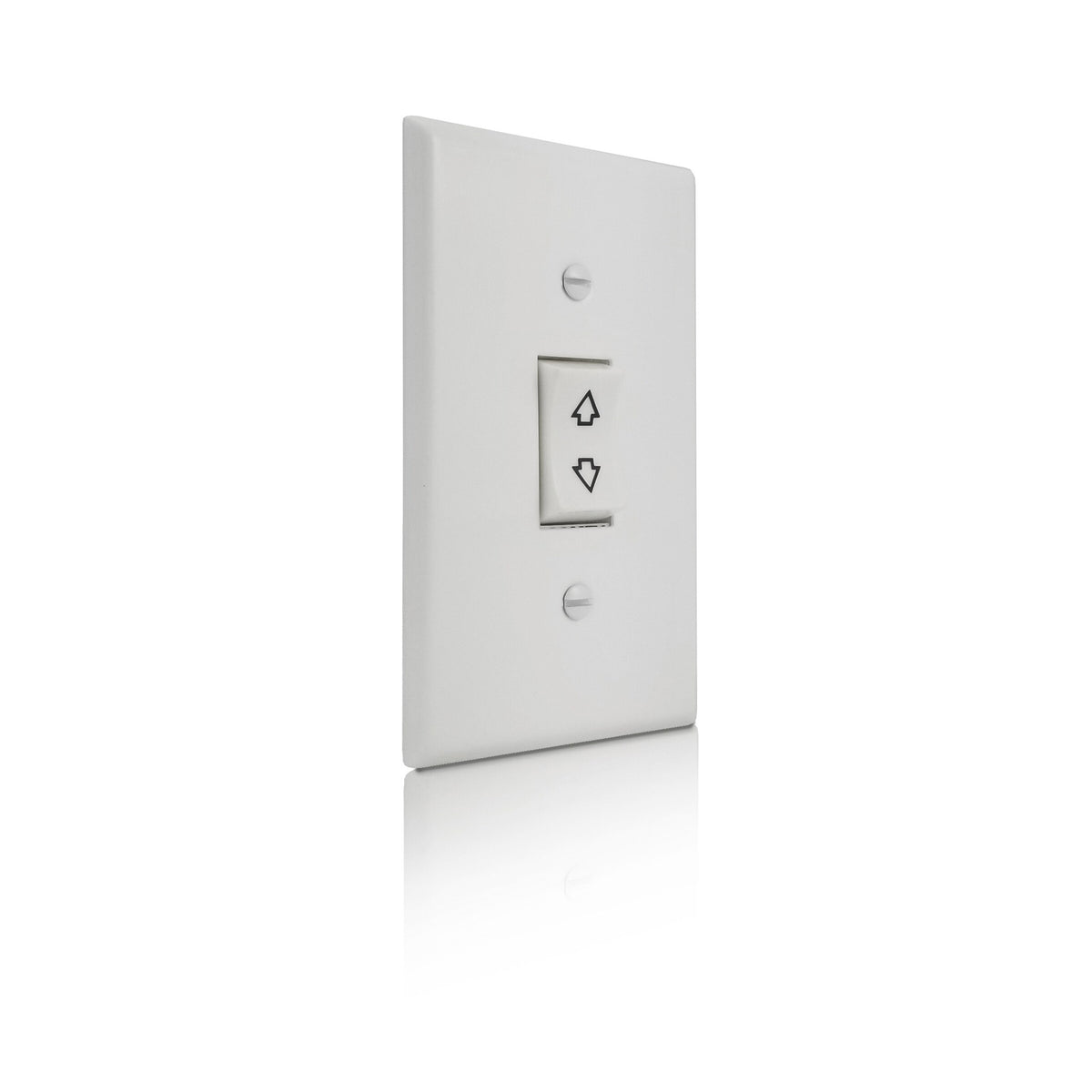Somfy Maintained Rocker Switch Kit with Standard Plate (White) (1800342)