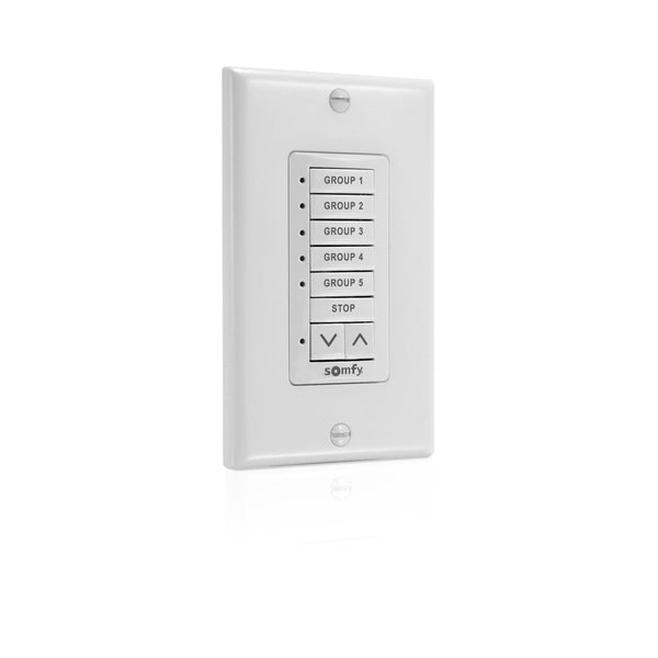 Somfy SDN V2 DecoFlex Digital Keypad, 8-Button Group Control White (1871496)
