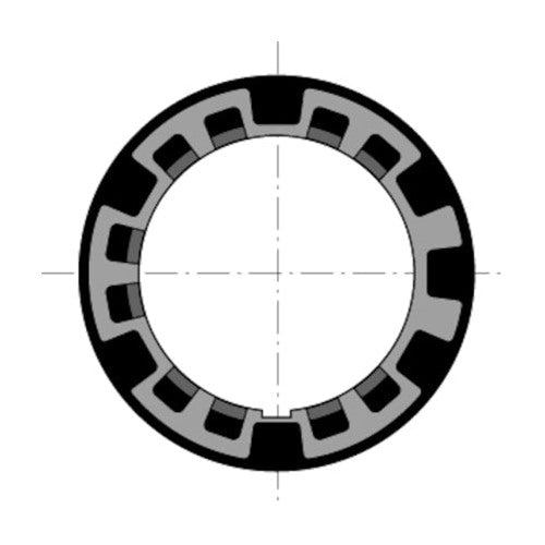 Somfy Simu T6 85mm Round (Simbac Tube) Crown (9690085)