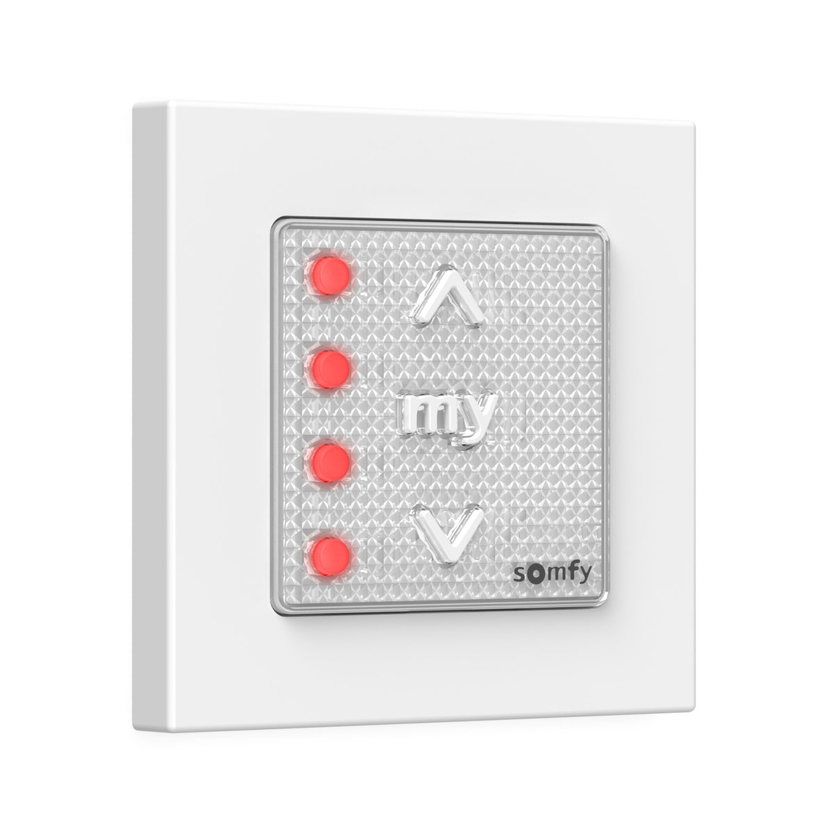 Somfy Smoove 4 RTS Pure II Wall Switch with Frame (1871381)