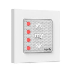 Somfy Smoove 4 RTS Pure II Wall Switch with Frame (1871381)