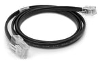 Somfy 4-Conductor 26 AWG Modular Cable RJ9 to RJ45, 2.5 ft (data only, black) (9018541)