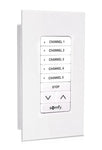 Somfy DecoFlex Surface 5-Channel RTS Wirefree Wall Switch, White (1871025)