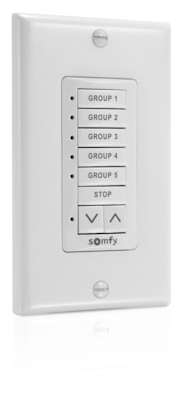 Somfy SDN V2 DecoFlex Digital Keypad, 8-Button Group Control White (1871496)