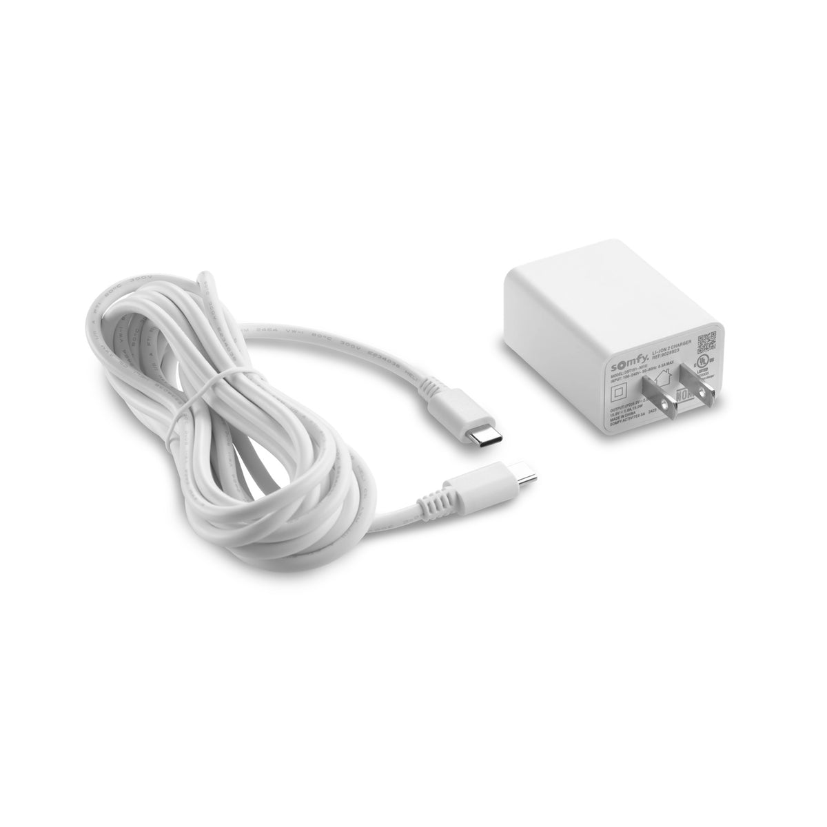 Somfy USB-C Li-ion Fast Charger with Cable (9028923)