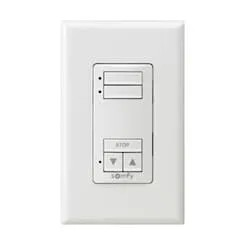 Somfy Control 2 CHANNEL RTS WALL SWITCH WHITE 1811068